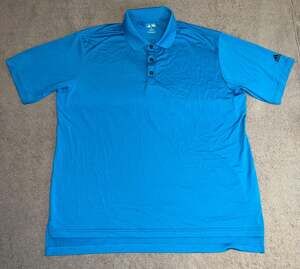 Adidas Golf Men's XL Blue Performance Short Sleeve Polo Shirt